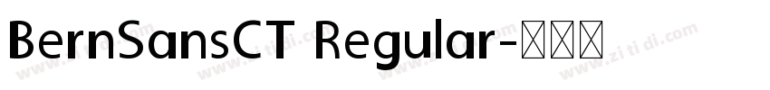 BernSansCT Regular字体转换